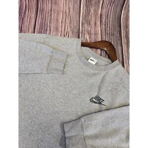 Nike Womens Long Sleeve Jumper Size‎ Medium Gray Pullover Crew neck Cotton Blend